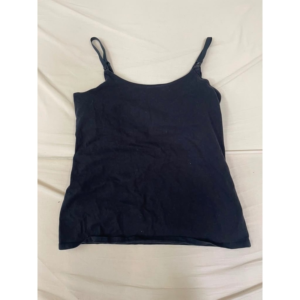 Amazon Essentials Womens Nursing Camisole Black Maternity Tank Top XL